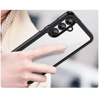 Kosminis dėklas Samsung Galaxy A36 su lanksčiu rėmeliu - juodas