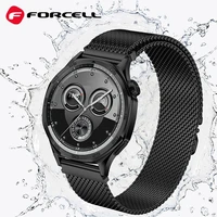FORCELL F-DESIGN FS10 nerūdijančio plieno dirželis SAMSUNG Watch 22 mm juodas