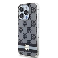 DKNY IML languotas mono raštas ir spausdintos juostos magnetinis dėklas iPhone 13 Pro / 13 - juodas