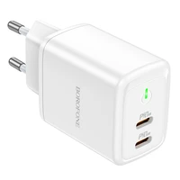 Įkroviklis Borofone BN9 35W 2xUSB-C baltas