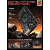 Supcase UB Grip Mag Magnetinis dėklas telefonui iPhone 17 - juodas