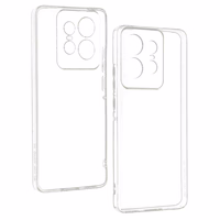 Itin plonas 1mm dėklas telefonui Motorola Edge 50 Pro 5G permatomas