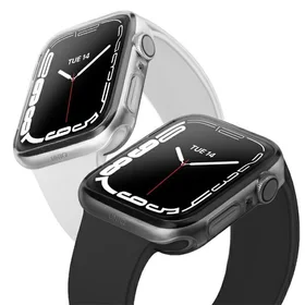 Uniq Glase dėklas Apple Watch 7 41mm 2 vnt - skaidrus ir pilkas