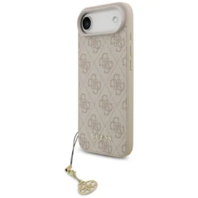 Guess 4G Charms Collection Magnetinis dėklas telefonui iPhone Air - rožinė