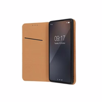 SMART PRO Book odinis dėklas telefonui SAMSUNG S25 Edge - rudas