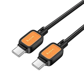 Kabelis USB C į USB C Hoco 3A 60W 1 m X108 juodas