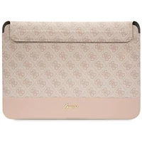 Guess 4G Stripe Metal Logo dėklas 14" nešiojamam kompiuteriui - rožinis