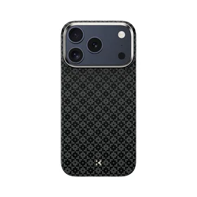 "Benks" magnetinis šarvas "Air Armor Grid Kevlar Case Metal Frame 600D (B070) for Iphone 17 Pro Max black
