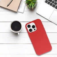 Tel Protect silikoninis dėklas telefonui Iphone 16 Pro koralinis