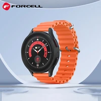 FORCELL F-DESIGN FS01 dirželis SAMSUNG laikrodžiui 22 mm oranžinis