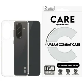CARE by PanzerGlass Flagship Urban Combat dėklas Samsung Galaxy A36 5G telefonui – permatomas