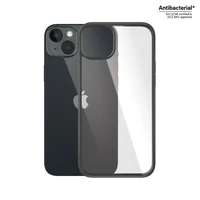 PanzerGlass ClearCase antibakterinis dėklas telefonui iPhone 14 Plus / 15 Plus - skaidrus ir juodas