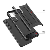 Armor anglies dėklas telefonui Samsung Galaxy S25 Ultra – juodas