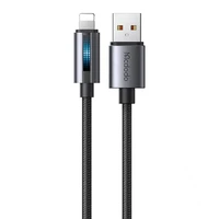 Mcdodo CA-5660 USB-A į Lightning kabelis su mirksinčia šviesa 1.2m (juodas)