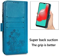 Dėklas Flower Book Samsung A165 A16 4G/A166 A16 5G mėlynas