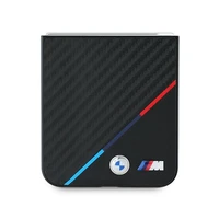BMW Carbon Tricolor dėklas telefonui Samsung Galaxy Z Flip 6 - juodas