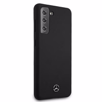 Dėklas telefonui Mercedes Silikoninis Line dėklas Samsung Galaxy S21+ juodas