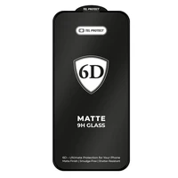 Tel Protect Full Glue 6D Matt Tempered Glass for Samsung Galaxy A57 5G Black