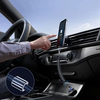 "Joyroom S-A43 Crystal-Clear Series 3A USB-A - USB-C spiralinis kabelis 1,5 m - juodas