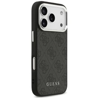 Guess 4G Classic Logo Magnetinis dėklas telefonui iPhone 17 Pro - juodas