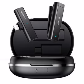 USAMS BELAIDIS PRISEGAMAS MIKROFONAS ENC 2.4G BELAIDIS LAVALIER MIKROFONAS LIGHTNING ZB244MKF01 (US-ZB244)