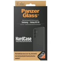 PanzerGlass HardCase su D3O® Bio ir karinio lygio sertifikatu Samsung Galaxy A35 5G - skaidrus ir juodas