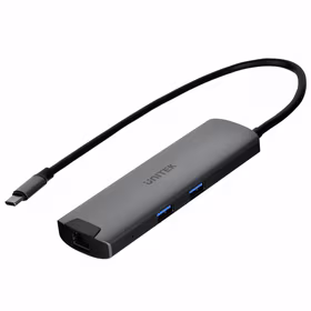 Unitek H1112F aktyvusis šakotuvas USB-C 5 Gbps, HDMI RJ-45 PD 100 W