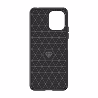 Lankstus anglies rašto dėklas telefonui Xiaomi Redmi 12 Carbon Case - juodas