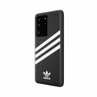 Adidas OR formuotas PU dėklas Samsung Galaxy S20 Ultra - juodas ir baltas