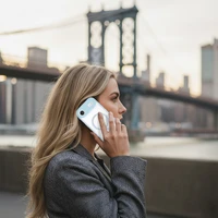 Liavec minkštas dėklas skirtas Iphone 17 Air šviesiai mėlynas