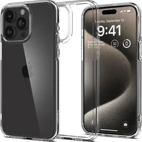 Spigen Ultra Hybrid dėklas iPhone 15 Pro Max - skaidrus
