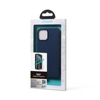 Joyroom 360 pilnas dėklas su priekiniu ir galiniu dangteliu iPhone 13 Pro Max + grūdinto stiklo apsauginis stiklas mėlynas (JR-BP928 blue)