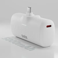 SBS EcoPower 5000 mAh 10W išorinė baterija su įmontuotu USB-C prievadu - balta