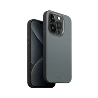 Uniq Lyden DS iPhone 15 Pro Max 6.7" Magclick įkrovimo dėklas – mėlynas-juodas/plautas mėlynas-juodas