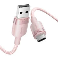 USB 2.0 A į USB-C 3A laidas Vention CTNPH 2M (rožinis)