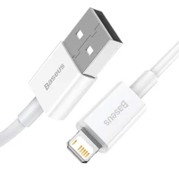 Baseus kabelis Superior USB - Lightning 2,0 m 2,4A baltas