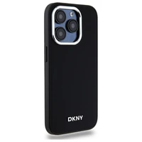 DKNY Paprastas logotipas magnetinis iPhone 15 Pro Max dėklas - juodas