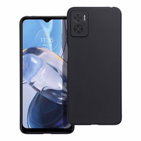 Matinis dėklas telefonui MOTOROLA E22 / E22i - juodas (m)