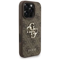 Guess 4G Strap 4G Classic Logo dėklas telefonui iPhone 16 Pro - ruda