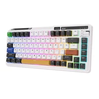 Royal Kludge KZZI K75 pro RGB belaidė mechaninė klaviatūra, Eternity jungiklis (juoda ir balta) (QWERTY)