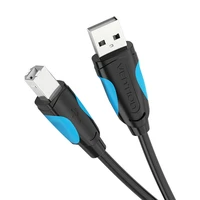 Spausdintuvo kabelis iš USB 2.0 A į USB-B "Vention VAS-A16-B200", 2 m, juodas