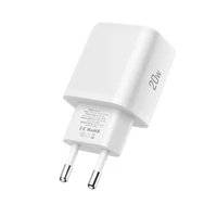 Tech-Protect NCA20 PD 20W QC3.0 USB-A / USB-C sieninis įkroviklis - baltas