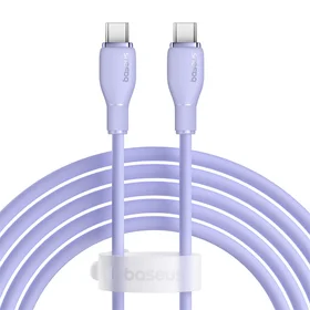 Baseus Pudding 100W USB-C - USB-C kabelis 2m - violetinis