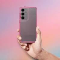 MATRIX skaidrus dėklas telefonui Xiaomi Redmi 14C švelniai rožinės spalvos