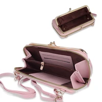 Megztas krepšys telefonui GCW18 šviesiai rožinis