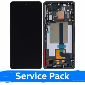 LCD ekranas suderinamas su Xiaomi 11T (11T Pro) su rėmeliu / Stealth Black / (Service Pack)
