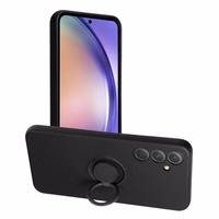 SILIKONINIS ŽIEDAS dėklas telefonui SAMSUNG A54 5G juodas