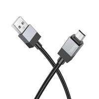 Kabelis USB A į Micro USB Hoco 2,4A 1 m X110 juodas