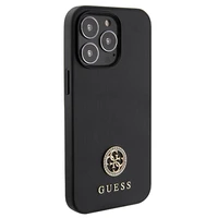 Guess Strass Metal Logo dėklas telefonui iPhone 13 Pro 6.1" - juoda