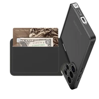 Dėklas telefonui Samsung Galaxy S25 Ultra su stovu ir pinigine (m) - juodas